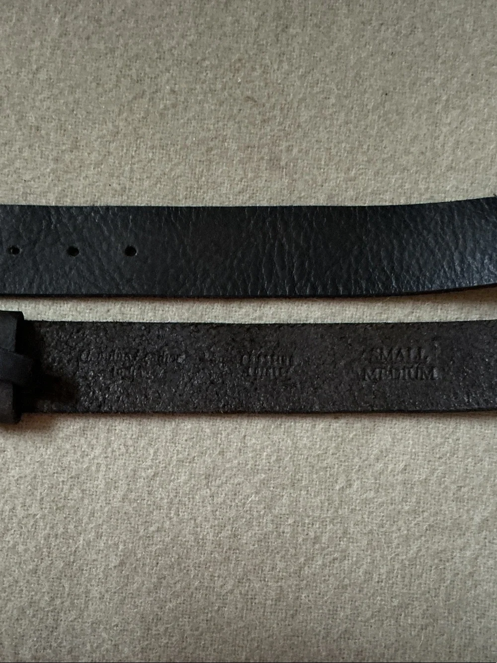 Women's Black Leather Belt with Star Buckle Accent